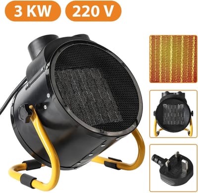 Home heater - 3kw - 220v - kamerverwarmer - draagbaar - 3 versnellingen - Kacheltje - elektrisch