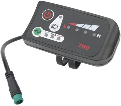 Allecto - E-bike-display - LED-display - Waterdicht - 5P-stekker