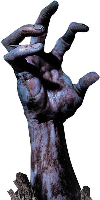 Halloween Raamsticker Zombiehand