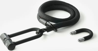 TEXLOCK eyelet - U/X lock - Fietsslot - ART2 - M - 120 cm - Zwart