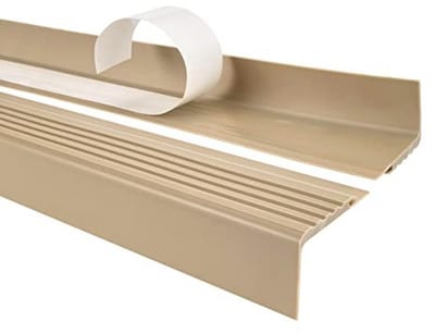 Zelfklevend traprandprofiel anti-slip 48x42mm - Beige PVC voor optimale bescherming