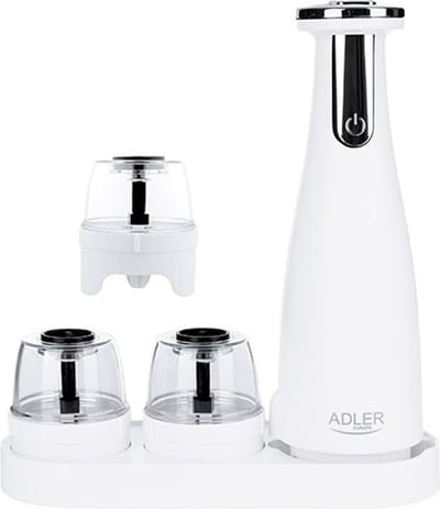 Adler AD 4449w - pepper & salt grinder - matte white