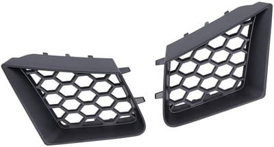 Dailygoods- Radiatorgrill Directe Vervanging - Bumperrooster - 2 Stuks - Duurzaam ABS-Materiaal - Eenvoudige Installatie - Zwart - Frontgrill
