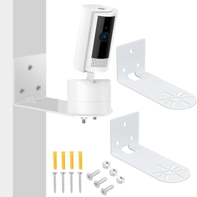 Ophangbeugel voor muurmontage geschikt voor Ring Pan-Tilt Indoor, geschikt voor Eufy Indoorcam E220 beveiligingscamera, plafondmontage houder voor camera's, zelfklevende montagesteun, voor binnen en buiten gebruik