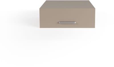 Wasophoogte® Opbergkast - Bovenkast zijkast - Module H - 700(D)*600(B)*240(H) mm - Taupe