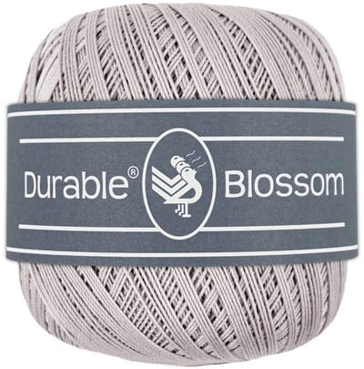 Durable Blossom - 2232 Light Grey - Verfijnd Gemerceriseerd Katoen Garen