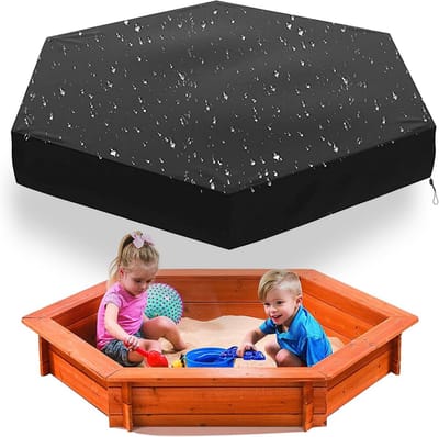 Waterdichte Zandbakafdekking 420D Oxford-Doek 230 x 200 cm – Tuin Zandbak Bescherming - Sneeuw en Winddicht - UV-Bescherming - voor Kinderen - Outdoor Gebruik
