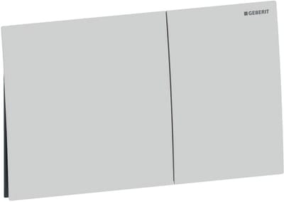 Geberit Sigma70 bedieningsplaat - 2-toets spoeling - rechthoekige knoppen - rvs matwit