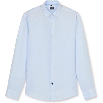 OLYMP Casual Overhemd, Regular Fit, Button-down, Lichtblauw