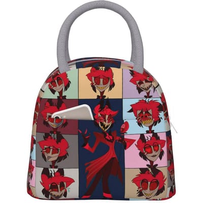 Hazbins Hotels Alastor Vox 2 Thermisch Geïsoleerde Lunchtas voor Kantoor Draagbare Voedseltas Thermische Koeltas Lunchboxen One Size
