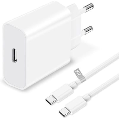 Chargeur Rapide Iphone 15, 25W Chargeur Usb C Rapide Avec 2M Usb C Cable Chargeur Pour Iphone 15 Pro Max/15 Plus/15,Ipad Pro/[J590]
