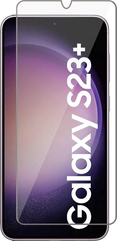 Screenprotector geschikt voor Samsung Galaxy S23 Plus - Gehard Glas Beschermglas Tempered Glass Screen Protector