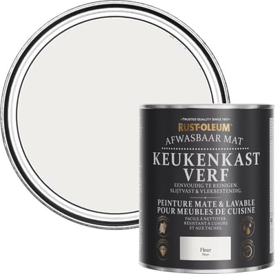 Rust-Oleum Grijs Afwasbaar Mat Keukenkastverf - Fleur 750ml