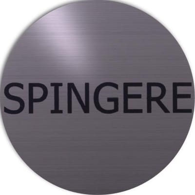 RVS deurbordje Italiaanse tekst duwen: Spingere | 5 jaar garantie | VIERKANT 125X125MM | Zelfklevend | Plakstrip