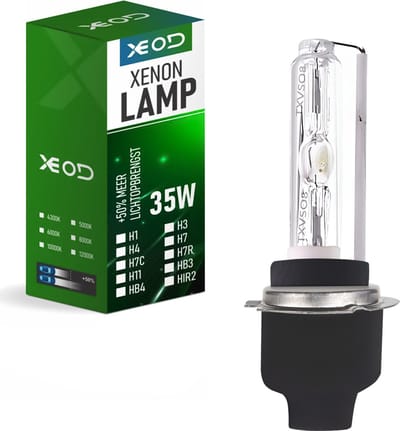 XEOD Xenon Vervangingslamp - H7 4300K Xenon lampen – Auto Verlichting Lamp – Dimlicht en Grootlicht - 1 stuks – 35W – 12V