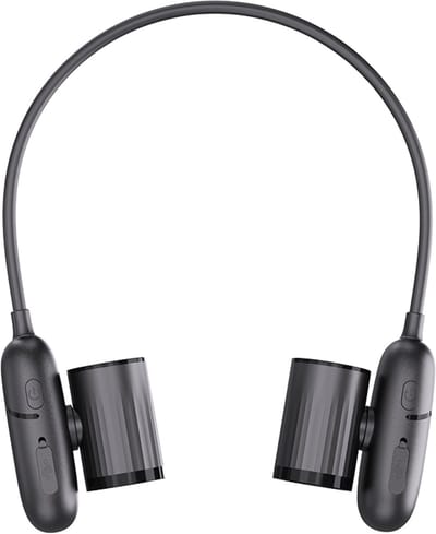 Nekventilator – Bladloos Design – 3600mAh – 3 Snelheden – 180° Verstelbaar – USB-C Oplaadbaar – Handsfree Ventilator voor Reizen, Wandelen & Sport – Dames & Heren – Zwart – 1 Stuk
