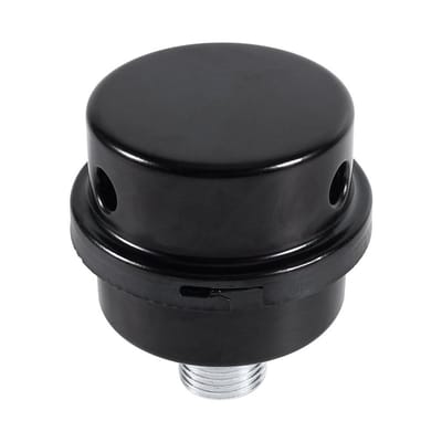 Dailygoods - Silent Filter - Geluidsreductie - Zwart - Bescherming tegen stof en vocht - Verbeterde efficiëntie - Geschikt voor olie-vrije compressoren
