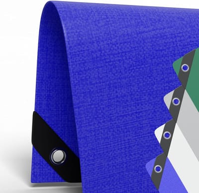 Afdekzeil - Beschermzeil - Buiten en binnen - UV-bestendig waterdicht - 6x10 meter - Blauw