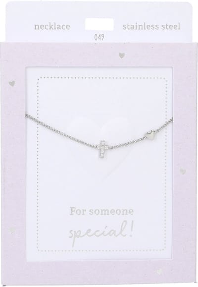 Depesche - Ketting "Heart of Gold" - mot. 049 - Cross - silver