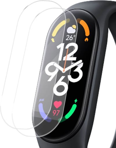 2x Geschikt voor Xiaomi Mi Band 7 Screenprotector - Beschermglas Folie Geschikt voor Samsung Watch 5 Pro