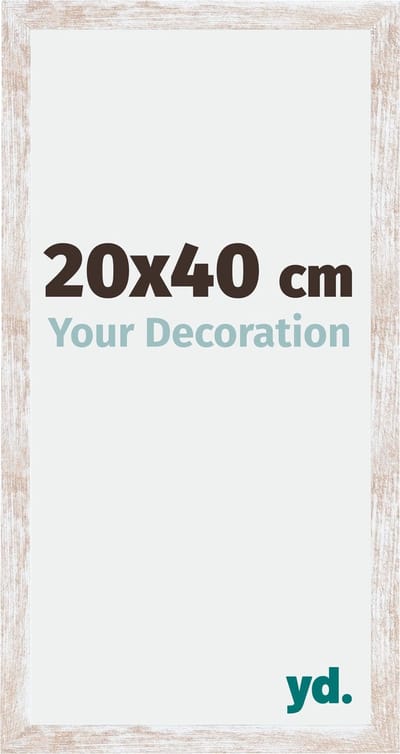 Your Decoration - Fotolijst 20x40 cm - MDF - White Wash - Catania
