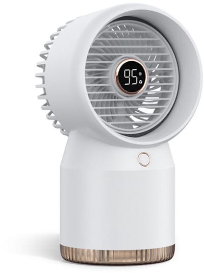 fan-Mini draagbare airconditioner, stille slaapkamerventilator, USB oplaadbare airconditioner voor mobiele telefoons, kleine luchtbevochtiger