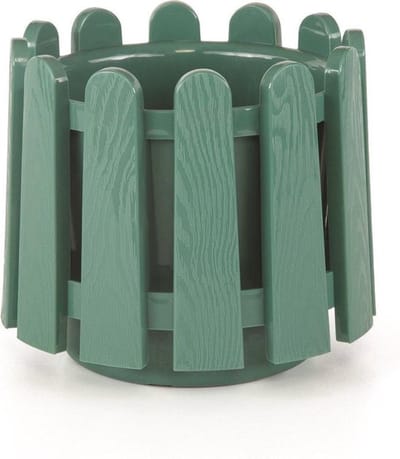 Groene ronde bloembak & waterdrainage 2.6L smart-pot bloempot UV bestendig