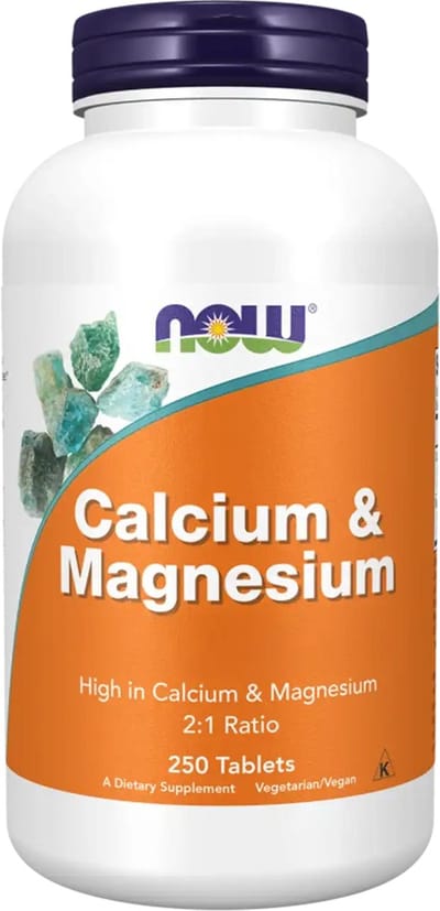 Now Foods Calcium & Magnesium (250 tabs) Unflavoured - Vitaminen, mineralen & gezondheid - Mineralen