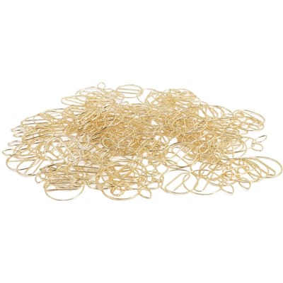 100 Stuks Goudkleurige Paperclips Leuke Vorm Roestvrij Staal Multifunctioneel Metalen Paperclips met Opbergdoos beige