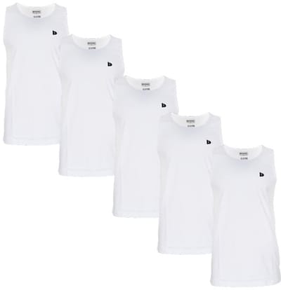 5-Pack Donnay - Muscle shirt (James) - Tanktop - Heren - White (001)- maat XL