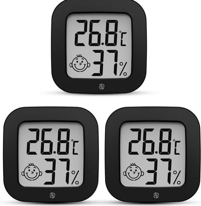 Equivera Huisthermometer - Kamerthermometer - Binnenshuis - Digitale Thermometer - Hygrometer
