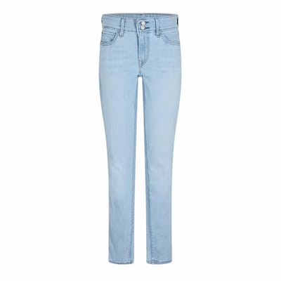 Levis Dames/Dames 711 Dubbele Knoop Skinny Jeans (Azuurblauw)