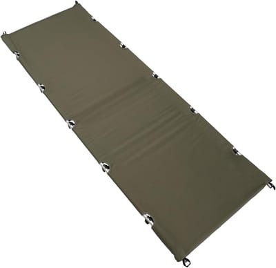 Opvouwbaar Campingbed - Veldbed Klapbed - Kamperen Wandelen - Overbreed Ligoppervlak - 190x65x17cm - Legergroen