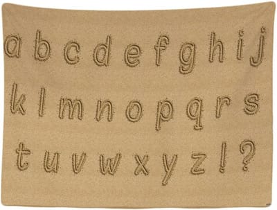 Ulticool - Alfabet leren Kinderen Strand - Wandkleed - 200x150 cm - Groot wandtapijt - Poster - Decoratie Accessoires Kinder Kamer Slaapkamer Klaslokaal - Jongen Meisje