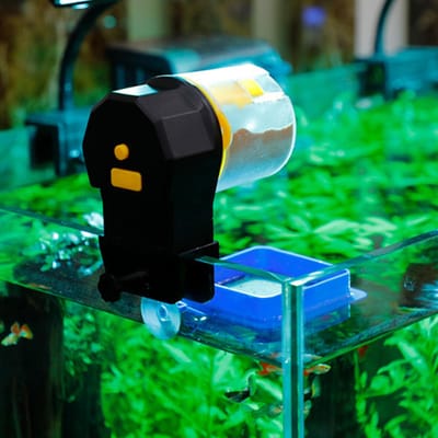 Vis   Automatische Voederbak, Intelligente Timer Dispenser, Visvoederbak met Grote Capaciteit voor Aquarium Kleine Vissen en    s
