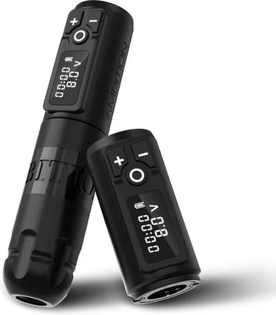 Ambition - Black 4.2 - Tattoo Machine - Tattoo pen - Tattoo Set - Complete set voor beginners & gevorderden - Tattoo Machine Pen - Verstelbare slag 4.5mm - 2400mAh - 12V