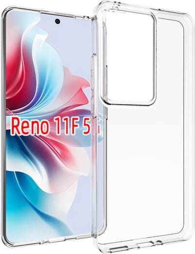 MobyDefend Hoesje - Geschikt voor Oppo Reno 11F - Transparante TPU Backcover - Volledig Doorzichtig