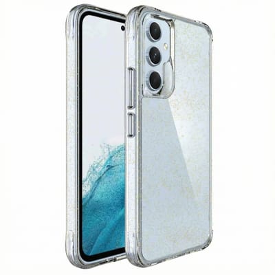 imoshion Hoesje - Geschikt voor Samsung Galaxy A54 (5G) - Glitter Backcover 2.0 - Goud