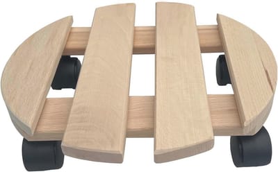 Ronde plantenroller 30 x 30 cm - max. 120 kg draagvermogen - stabiel en robuust - ideaal voor meubels en zware voorwerpen