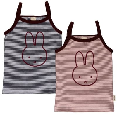 Nijntje singlet 2 stuks blauw roze