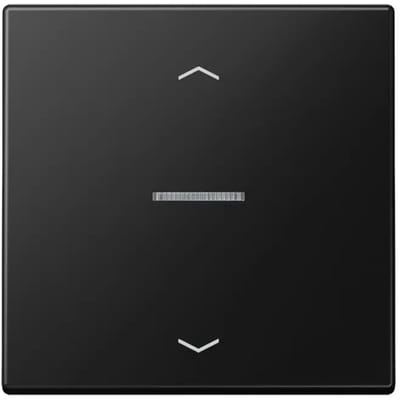 JUNG HOME-knop 1-voudig, met pijlsymbolen, met lichtgeleider, duroplast gelakt, Serie LS, grafietzwart mat BT LS 17101 P SWM