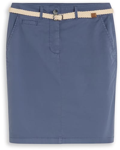 Tom Tailor - Chino-rok met riem - Maat 34 - Vintage Indigo Blue