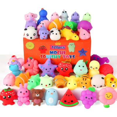 10 Pak Squishies Feestartikelen voor Kinderen Schatkist Speelgoed voor Goodie Bag Mini Dieren Squishy Stressverlichting Sensorisch Speelgoed Willekeurig