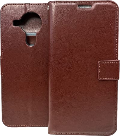 Portemonnee Book Case Hoesje Geschikt voor: Nokia 3.4 -  bruin
