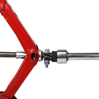 Schaarkrik Adapter - Krik Gereedschap - Auto Onderhoud - Chroom-vanadiumstaal - 1/2 Inch Aandrijving - Zilverkleurig
