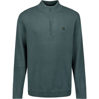 No Excess Pullover Half Zipper Solid Knit Dark Steel Größe: M | Turtlenecks Outlet | Herren