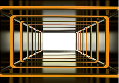 Fotobehangkoning - Behang - Vliesbehang - Fotobehang Geometrie 3D - Titian dimension - 150 x 105 cm