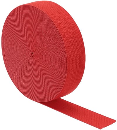Dailygoods- Elastische Band 1 Inch Breed - 10 Yard Stretch - Plat Elastisch Koord - Kledinglint voor Naaien - Tailleband - Duurzaam Materiaal