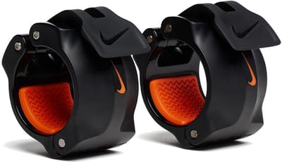 Nike Strength Barbell Collars Zwart/Oranje