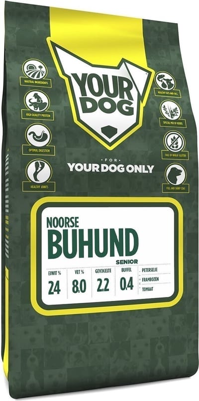 Yourdog Noorse buhund Rasspecifiek Senior Hondenvoer 6kg | Hondenbrokken